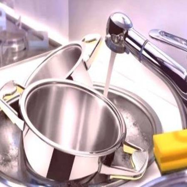 طرز تهیه محلول براق کننده ظروف استیل و شیر آلات  بهترین پاک کننده استیل  براق کردن گردنبند استیل  سیاه شدن ظروف استیل  براق کننده استیل  سفید کردن استیل سیاه شده