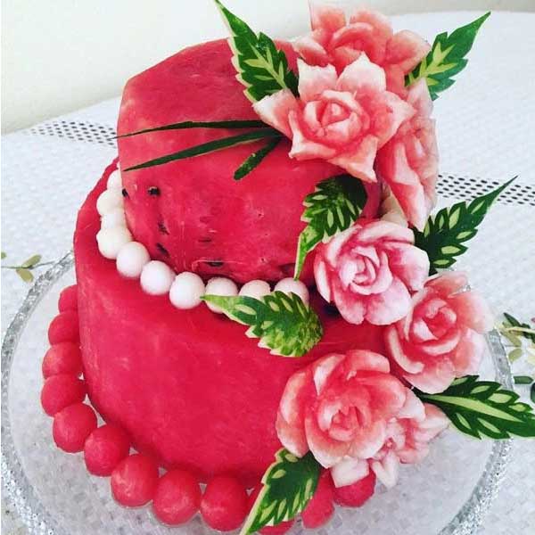  کیک هندوانه ای + تزیین هندوانه شب یلدا به شکل کیک Watermelon cake  کیک هندوانه شب یلدا کیک شب یلدا ۱۴۰1 کیک شب یلدا جدید کیک شب یلدا دو طبقه تزیین کیک شب یلدا با خامه کیک شب یلدا لاکچری ;d; af dgjnh