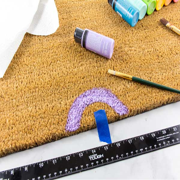آموزش مرحله به مرحله رنگ کردن پادری به صورت رنگین کمانی Paint the padri