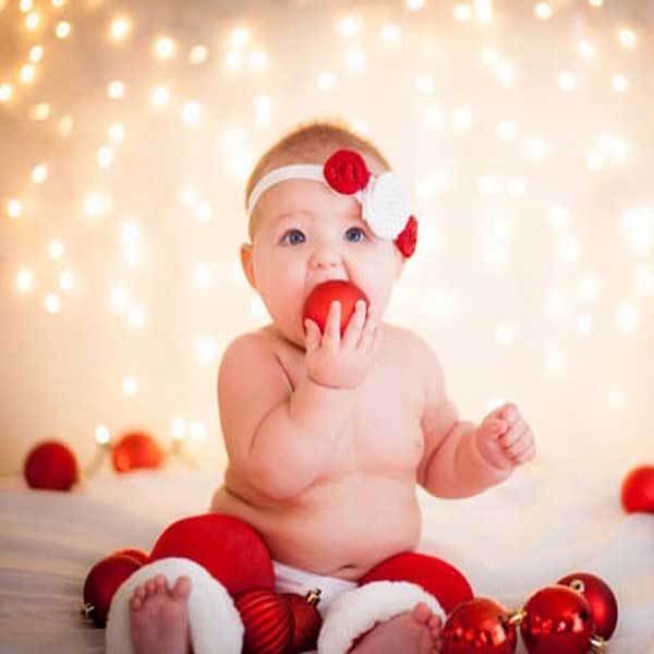 ایده عکاسی از کودک برای کریسمس 2023 در منزل ایده عکس عکس کودک Baby photo idea hdni u;s ;,n; 