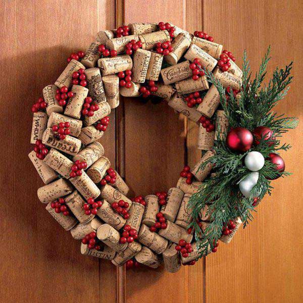 زیباترین حلقه گل کریسمسی دست ساز برای پشت در pgri ;vdsls حلقه گل حلقه پشت در Christmas wreath