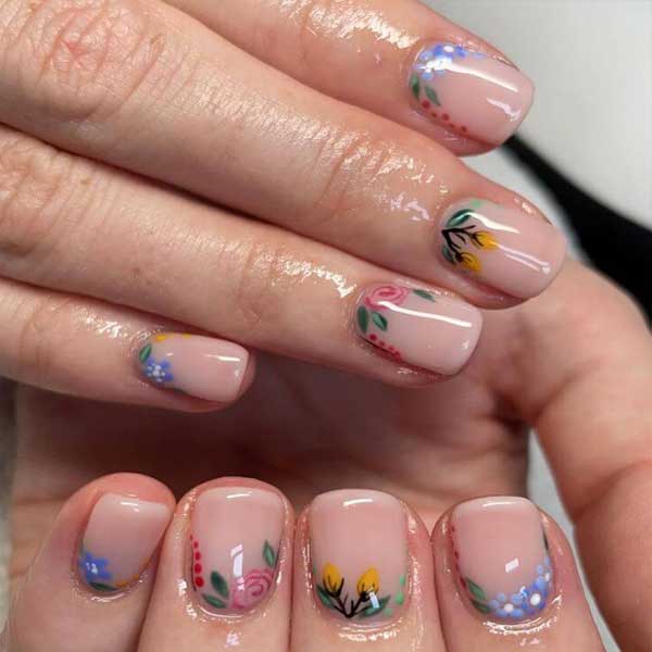 جدیدترین مدل های طراحی ناخن با گل های بهاری طراحی ناخن با لاک بنفش و صورتی مدل ژلیش ناخن بهاری طراحی ناخن پا با نگین طراحی ناخن با لاک اکلیلی  طراحی ناخن با لاک ژل گیاه گل ناخن طرح ناخن بهاری Nail design with flowers xvhpd khok fh 'g