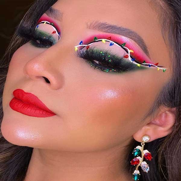 خاص ترین آرایش فانتزی و جذاب برای کریسمس سال 2023 Hvhda thkjcd Fantasy makeup model مدل آرایش پشت چشم آرایش فانتزی دخترانه لوازم آرایش فانتزی آرایش فانتزی چشم آرایش فانتزی عروس مدل آرایش چشم جدید
