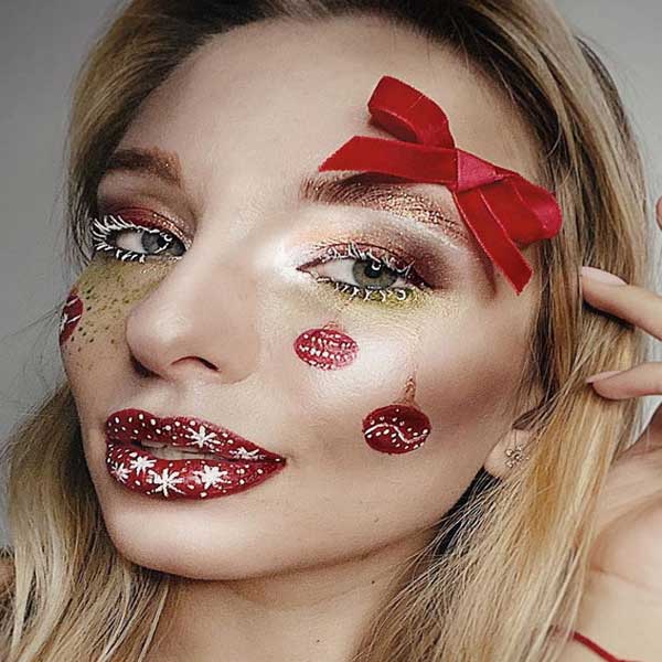 خاص ترین آرایش فانتزی و جذاب برای کریسمس سال 2023 Hvhda thkjcd Fantasy makeup model مدل آرایش پشت چشم آرایش فانتزی دخترانه لوازم آرایش فانتزی آرایش فانتزی چشم آرایش فانتزی عروس مدل آرایش چشم جدید