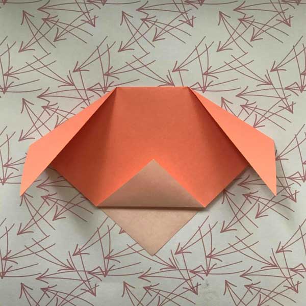 آموزش سگ اوریگامی آسان با استفاده از کاغذ رنگی و قیچی  h,vd'hld origami   عکس اوریگامی ساده اوریگامی حیوانات برای کودکان اوریگامی حیوانات مرحله به مرحله  