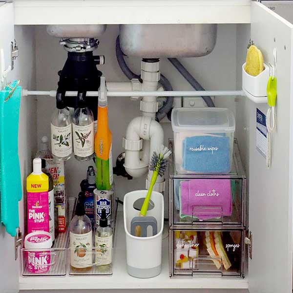 ایده ها و راه حل های نظم دهی و چیدمان کابینت زیر سینک ظرفشویی چیدمان داخل کابینت در اینستا چیدمان داخل کابینت آشپزخانه ایرانی چیدمان کابینت زیر گاز قفسه زیر سینک ظرفشویی چیدمان روی سینک ظرفشویی چیدمان ادویه در کابینت چیدمان قابلمه در کابینت نظم دهنده کابینت زیر سینک