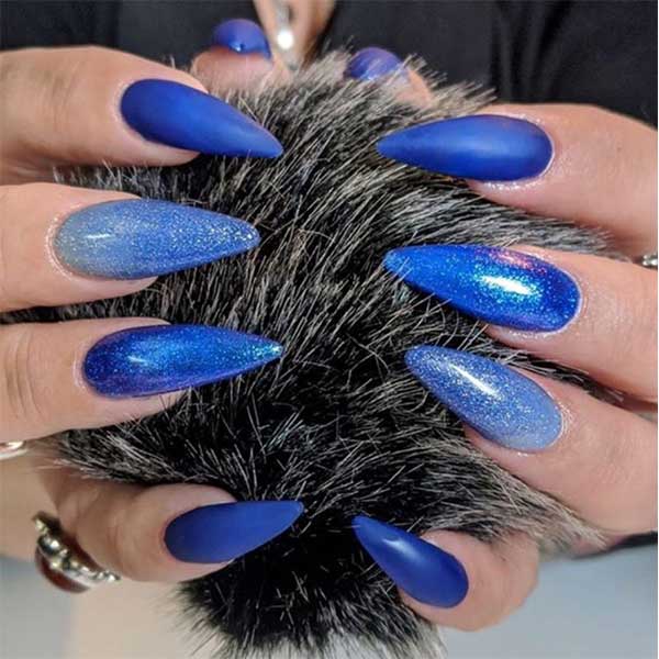 طراحی ناخن آبی + ناخن ابی شاین شیک و زیبا طرح ناخن آبی و سفید طرح ناخن ابی فیروزه ای طراحی ناخن با لاک ابی و صورتی لاک آبی فیروزه ای اکلیلی طرح ناخن ابی کمرنگ ناخن ابی پاستیلی کاشت ناخن ابی آسمانی Blue nail design 