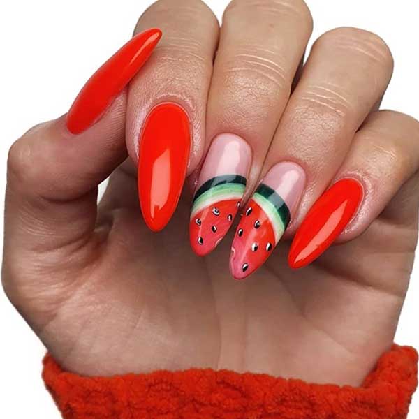 طراحی ناخن میوه ای جذاب و دوست داشتنی برای بهار طراحی ناخن میوه تابستانی طرح ناخن گیلاس طرح ناخن توت فرنگی طرح ناخن پرتقال طرح ناخن لیمو طراحی ناخن مات 