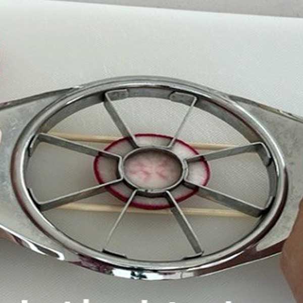 آموزش تزئین تربچه با ایده های جالب و آسان برای میز پذیرایی تزیین تربچه به شکل گل لاله تزیین تربچه سبزی خوردن تزیین تربچه مجلسی تزیین تربچه به روش ساده آموزش تزیین تربچه و پیازچه تزیین پیازچه تزیین تربچه با چاقو ساده Radish decoration jcddk jvf]i  