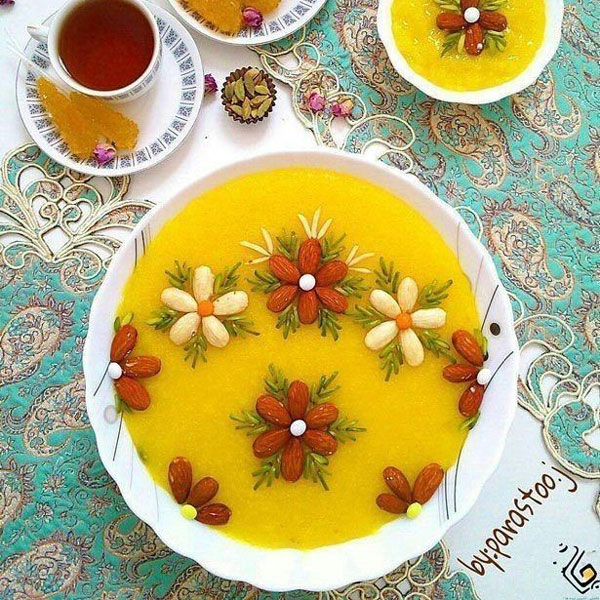 تزیین نذری شله زرد تزیین شله زرد با پودر نارگیل تزیین شله زرد با خلال بادام تزیین شله زرد با دارچین بدون شابلون تزیین شله زرد در ظرف مستطیل تزیین شله زرد با دارچین و گل محمدیتزیین شله زرد ساده تزیین شله زرد با دارچین و روغن