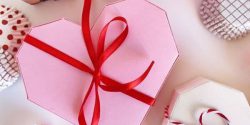 آموزش جعبه قلبی مقوایی شیک و ساده با الگو برای هدیه عاشقانه
