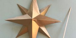 آموزش کاردستی ستاره سه بعدی با کاغذ برای مدرسه و کریسمس