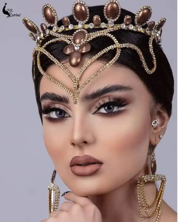 مدل میکاپ عربی میکاپ عربی عروس آرایش عربی چشم ارایش خلیجی غلیظ مدل میکاپ عربی جدید آرایش عربی ساده عکس عروس عربی جدید 