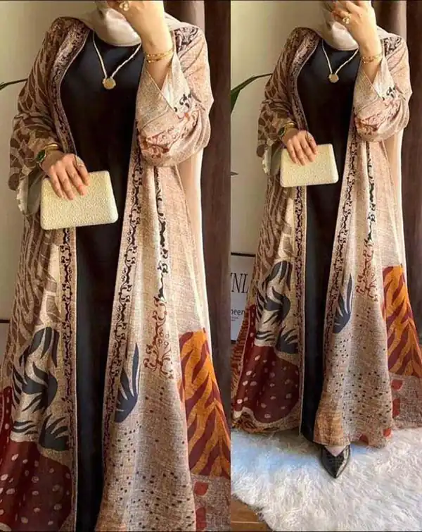 مدل مانتو بلند مجلسی شیک