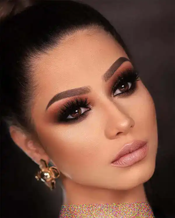 مدل آرایش اسموکی ساده