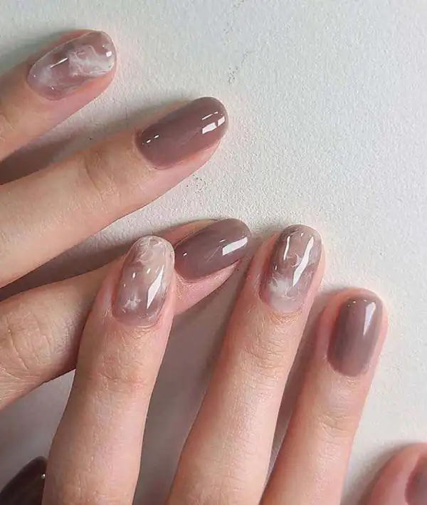 طراحی ناخن ماربل