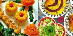 زیباترین تزیین غذا برای غذهای سنتی و مدرن ایرانی و فرنگی