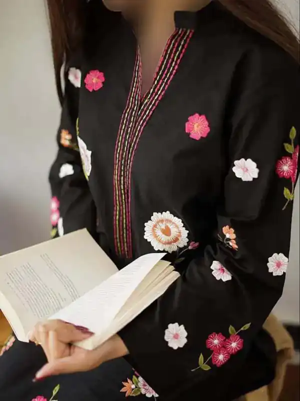 مدل مانتو گلدوزی شده مجلسی