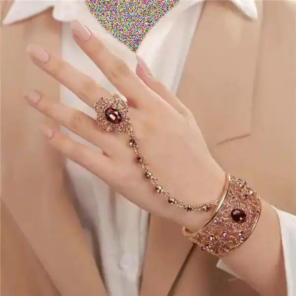 مدل دستبند طلا پهن جدید