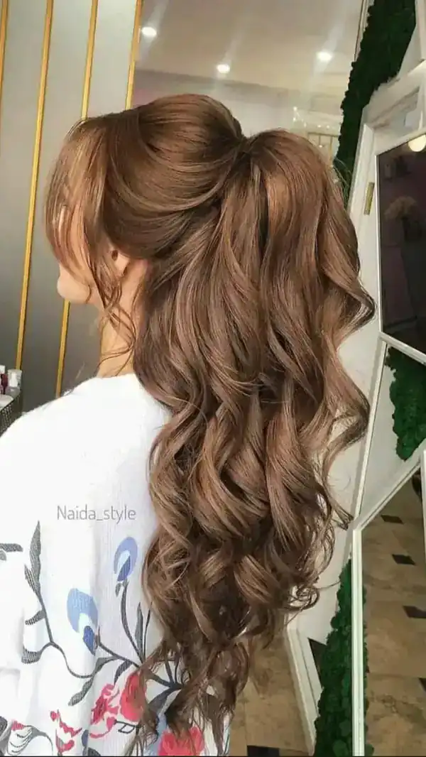 مدل شینیون نیمه باز