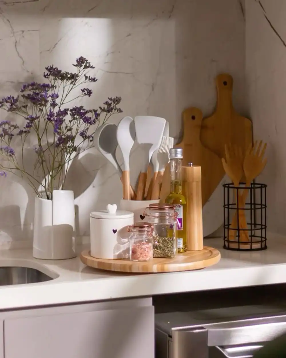 چیدمان روی کابینت
