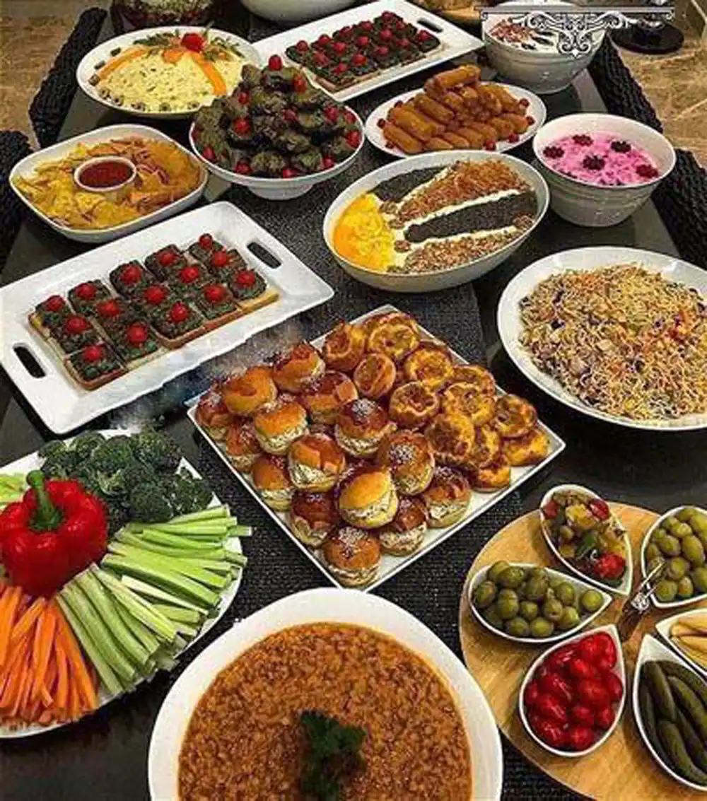 چیدمان سفره مهمانی