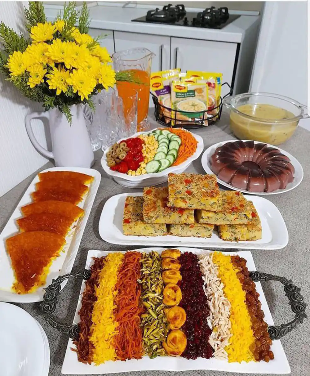 چیدمان سفره مهمانی