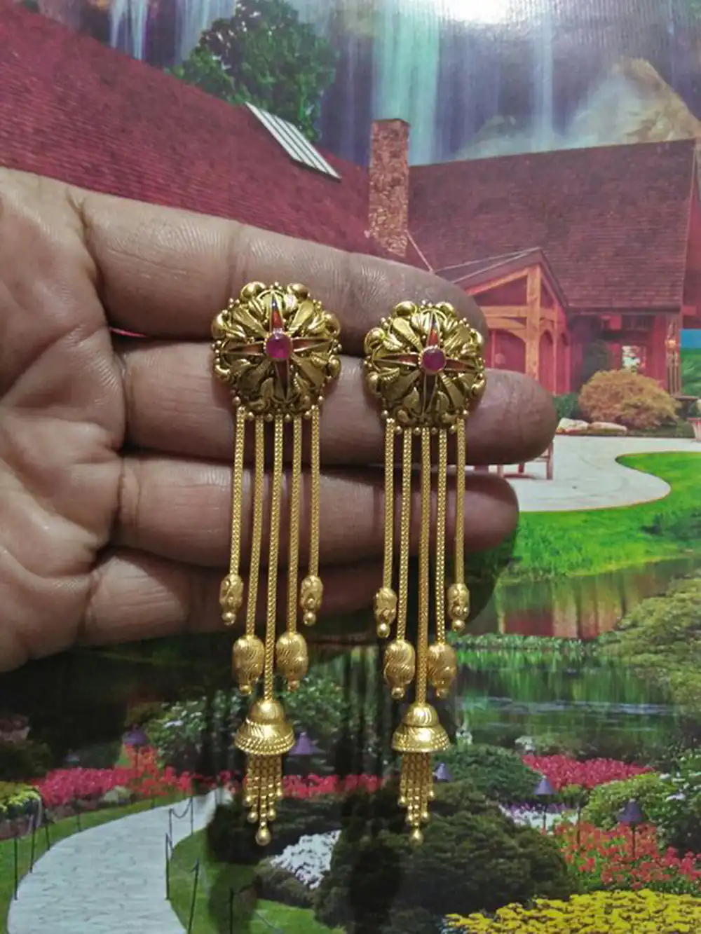 مدل گوشواره طلا آویز بلند