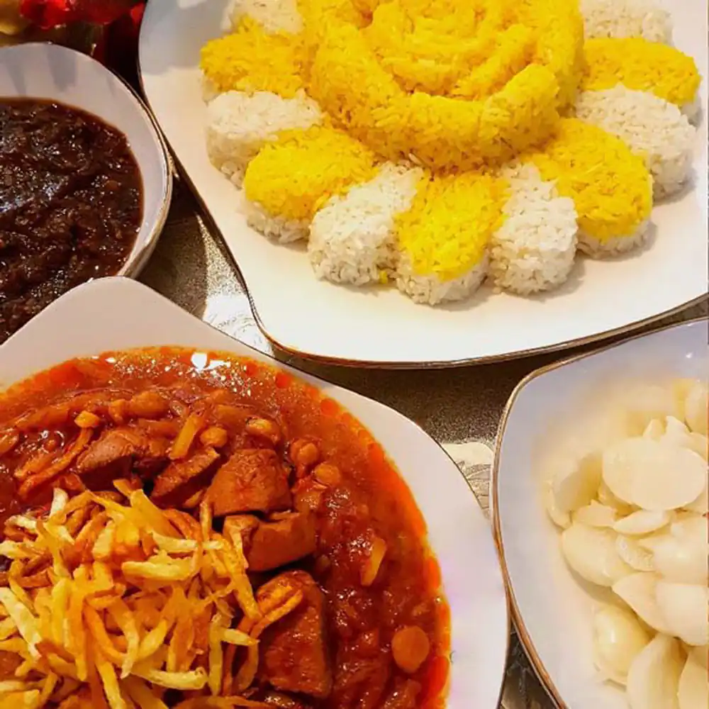 تزیین قیمه سیب زمینی