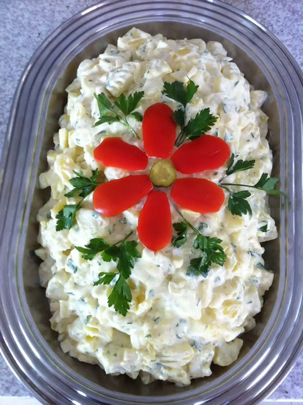 تزئین سالاد ماکارونی ساده