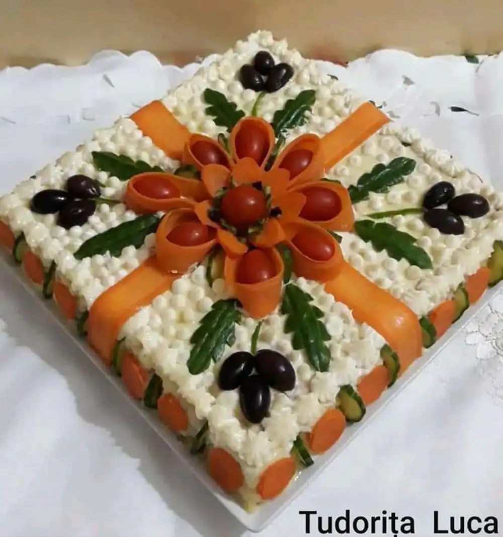 تزئین سالاد ماکارونی ساده