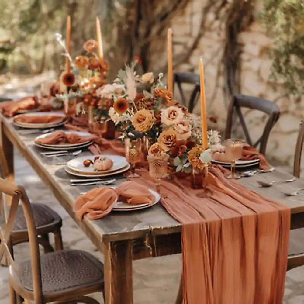 چیدمان ظروف غذا روی میز