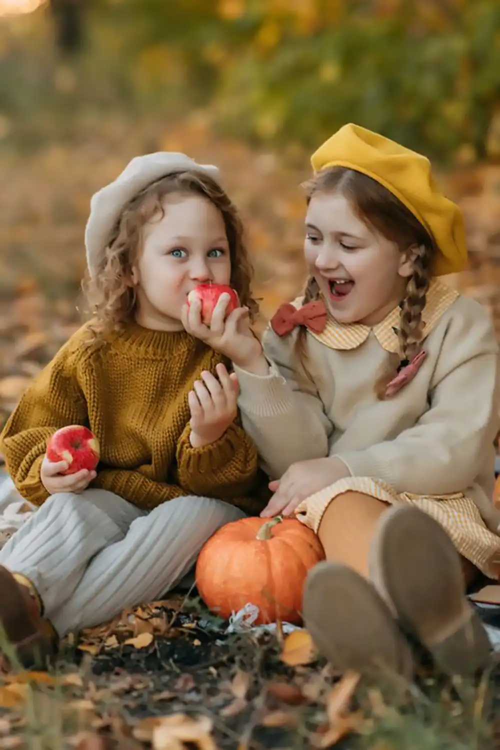 ایده عکاسی پاییزی برای کودک