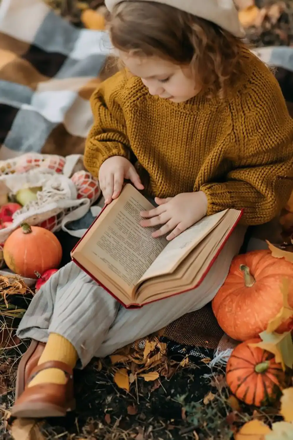 ایده عکاسی پاییزی برای کودک
