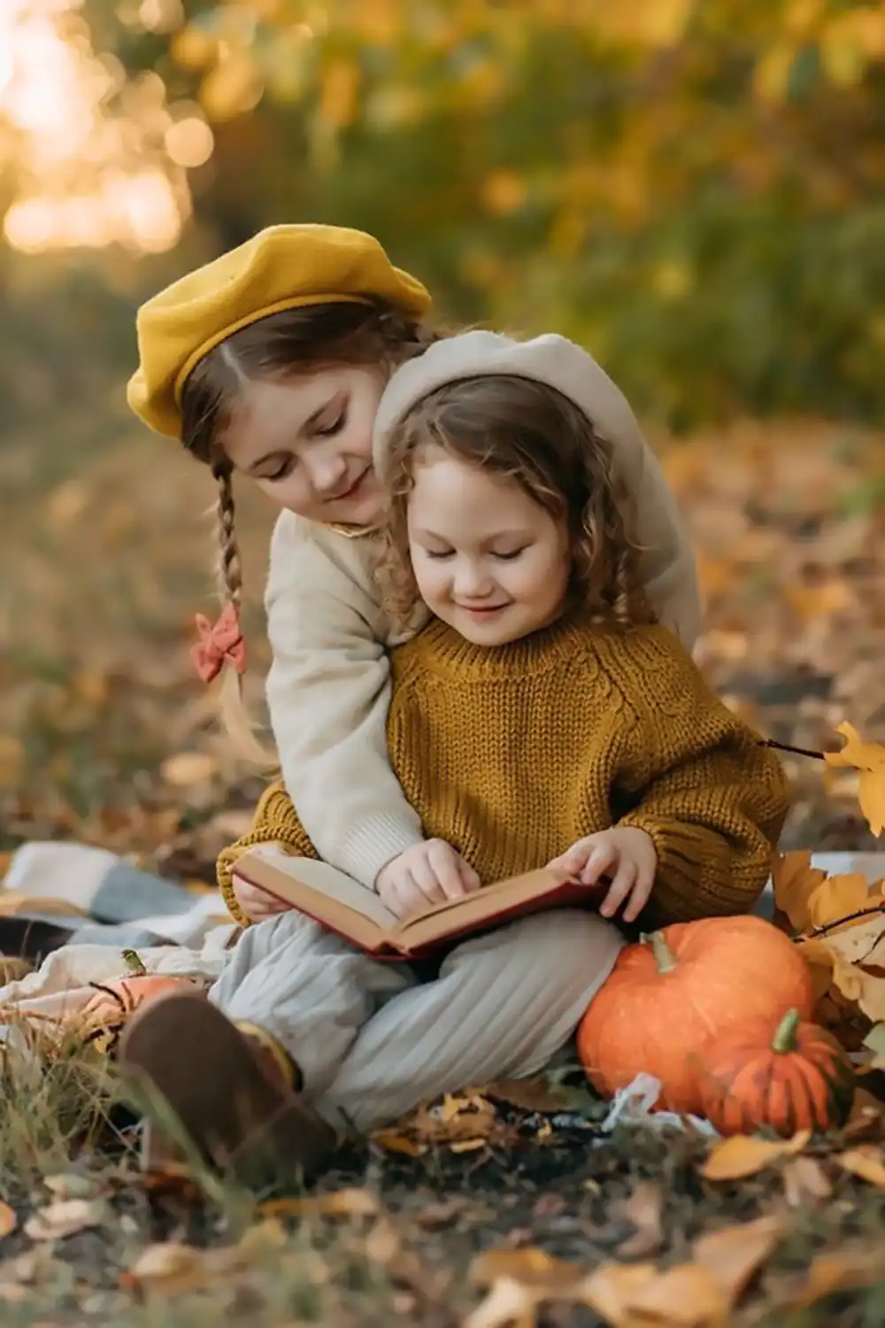 ایده عکاسی پاییزی برای کودک
