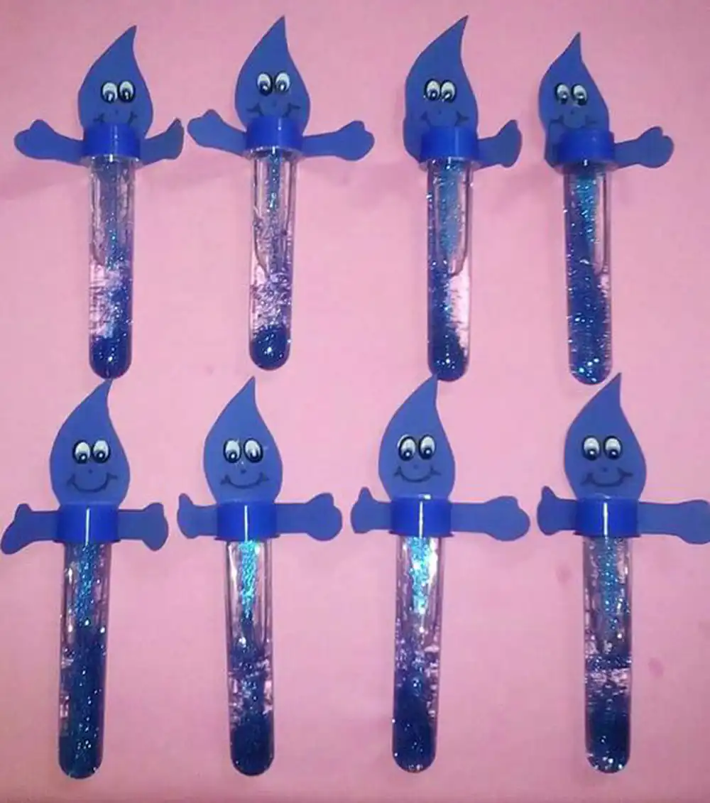 کاردستی قطره آب با مقوا