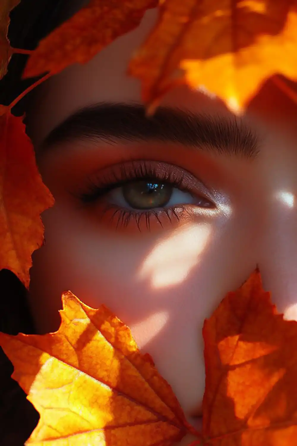 میکاپ پاییزی چشم