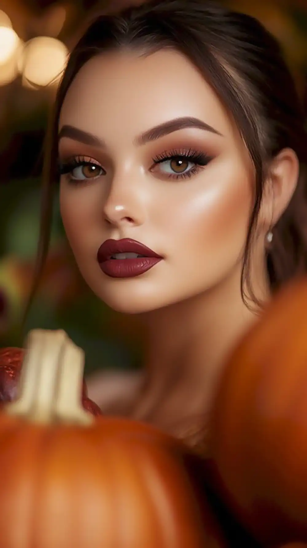 میکاپ پاییزی چشم