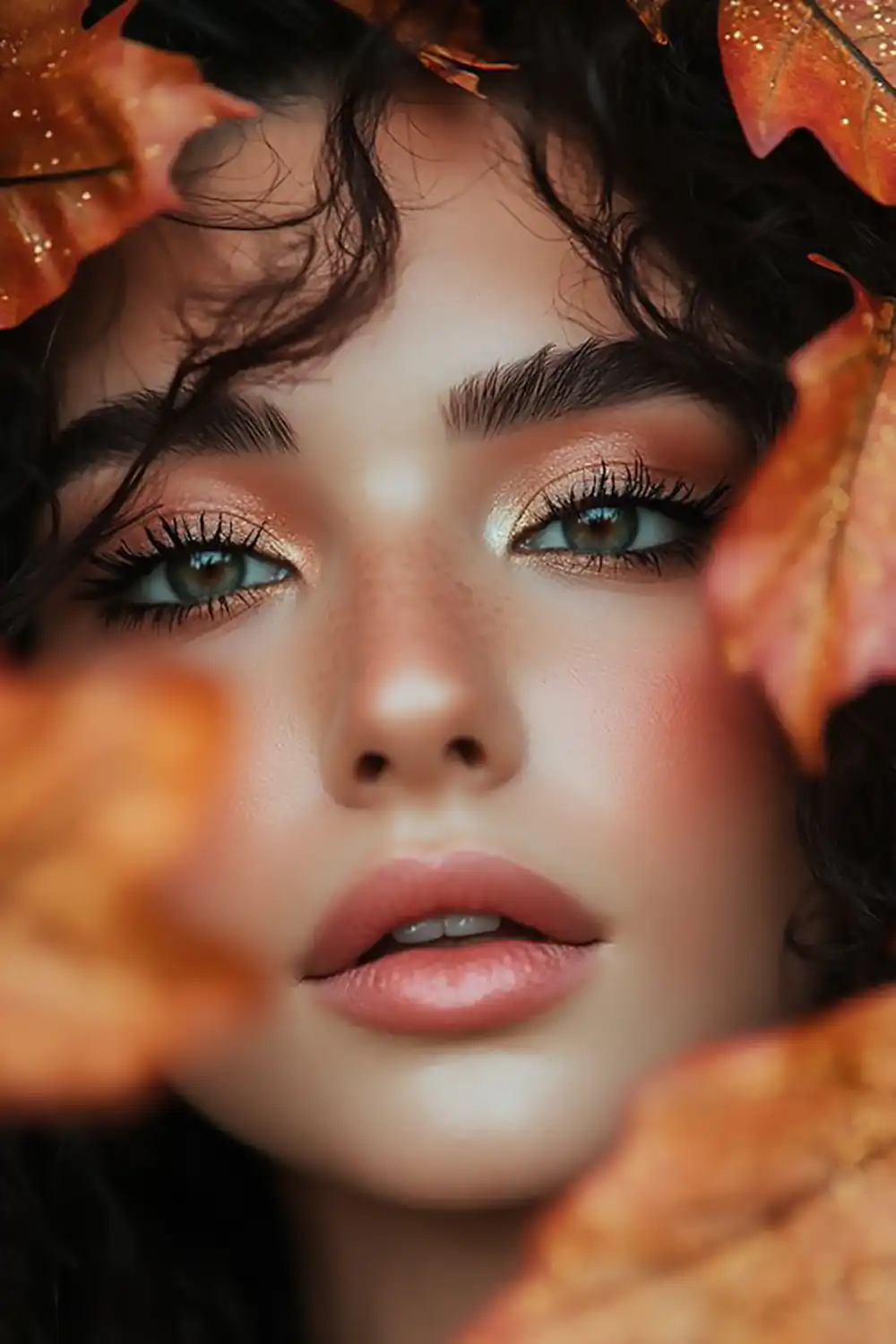 میکاپ پاییزی چشم