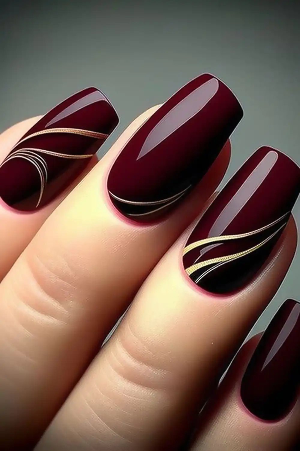 طراحی ناخن مینیمال پاییزی