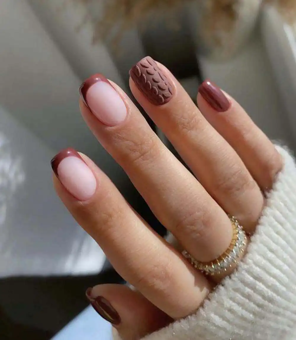 طراحی ناخن پاییزی شیک