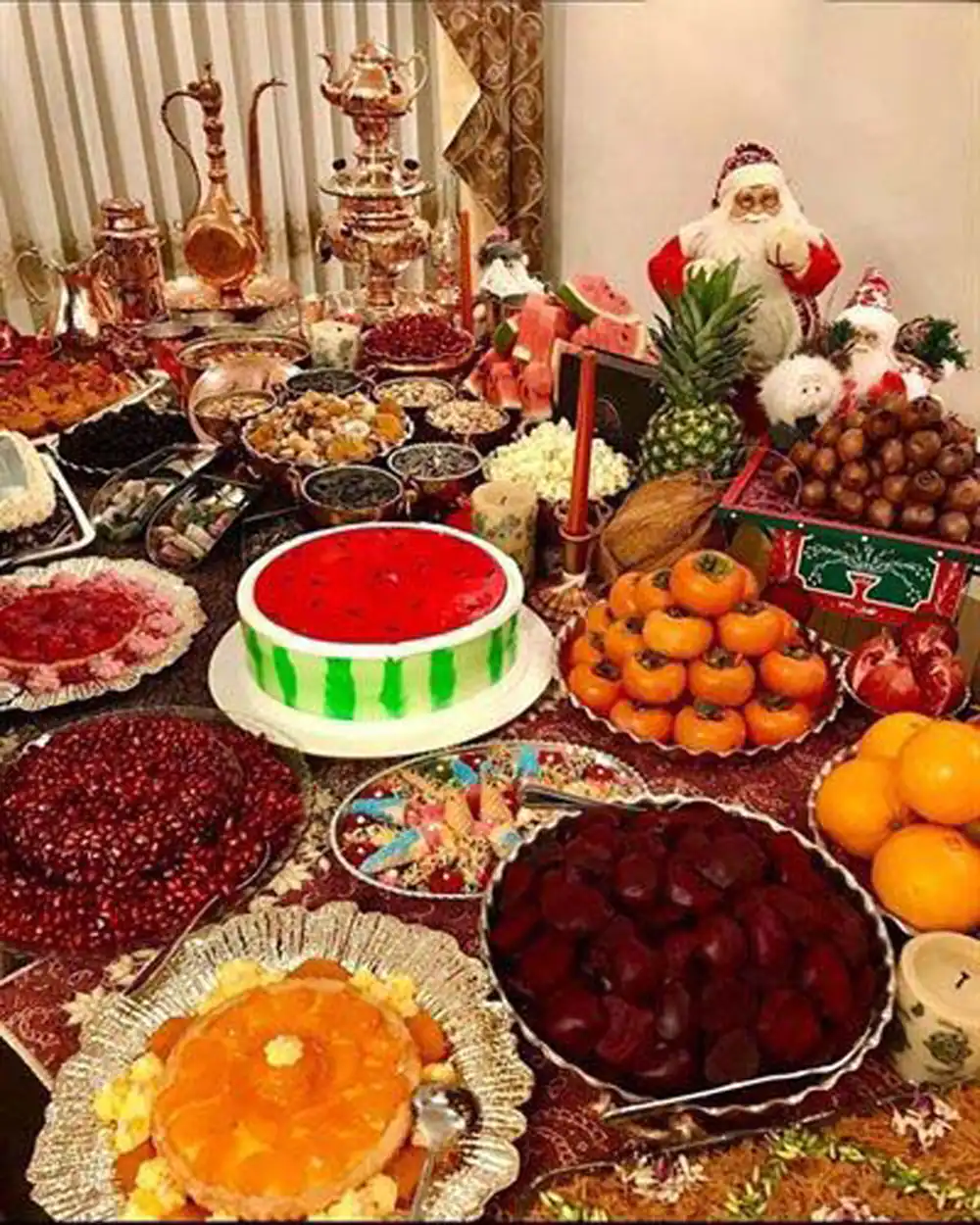 تزیین سفره یلدا