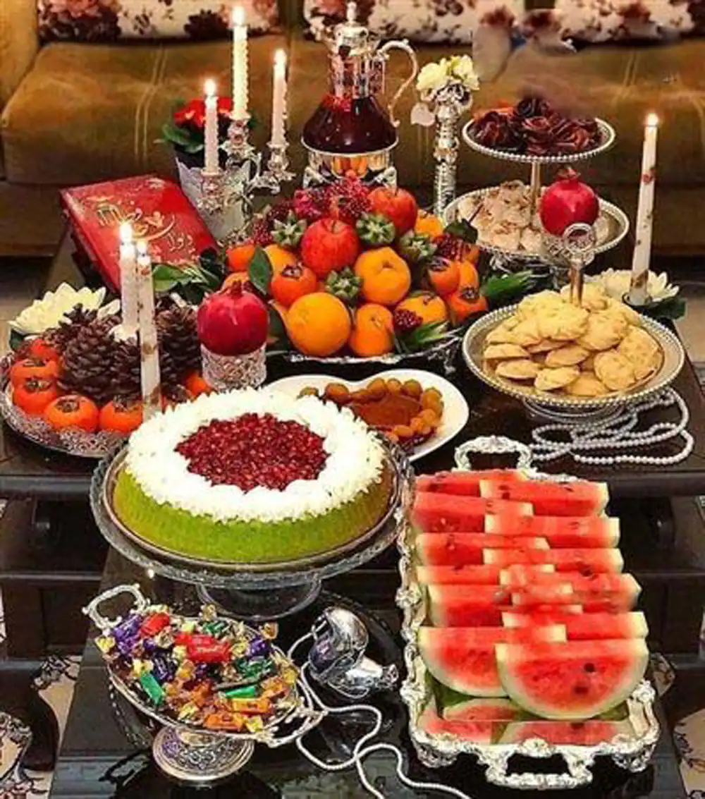 تزیین سفره یلدا