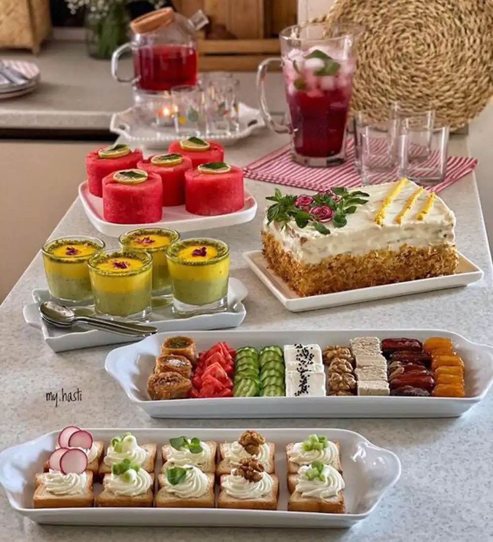 تزیین سفره یلدا