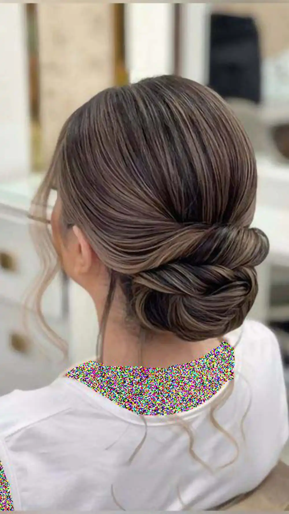 شینیون ساده مو برای عروسی