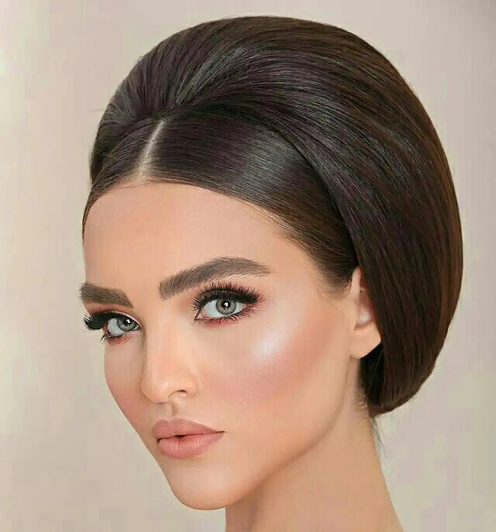 شینیون ساده مو برای عروسی