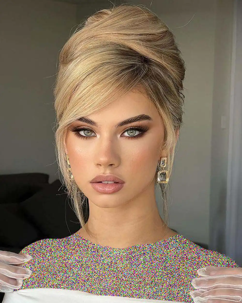 شینیون ساده مو برای عروسی