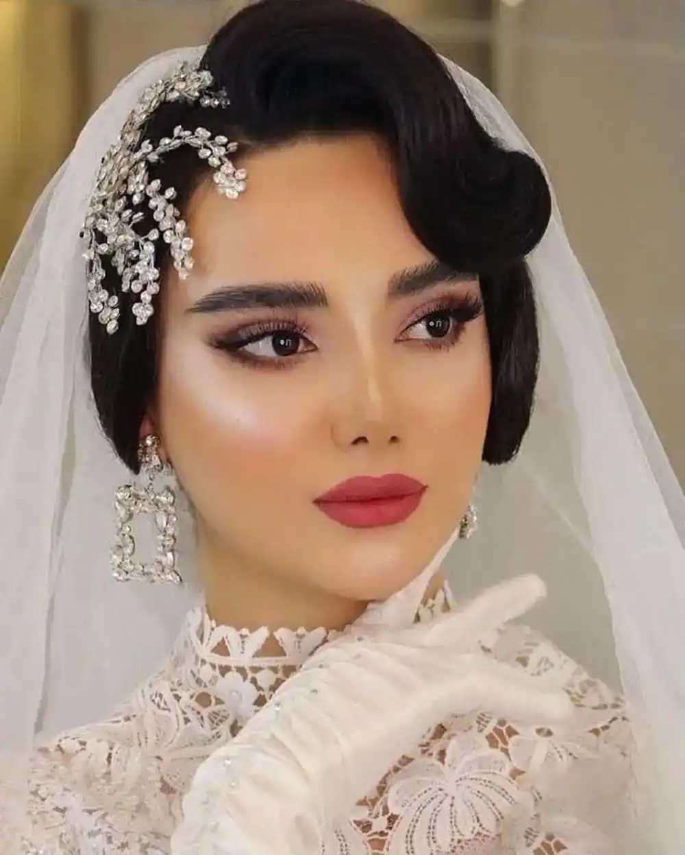 شینیون ساده مو برای عروسی