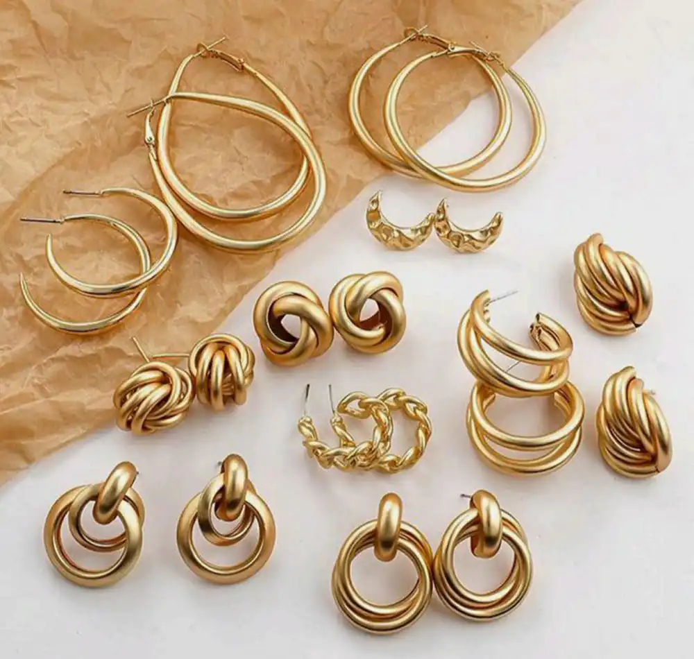 مدل گوشواره حلقه ای ایتالیایی