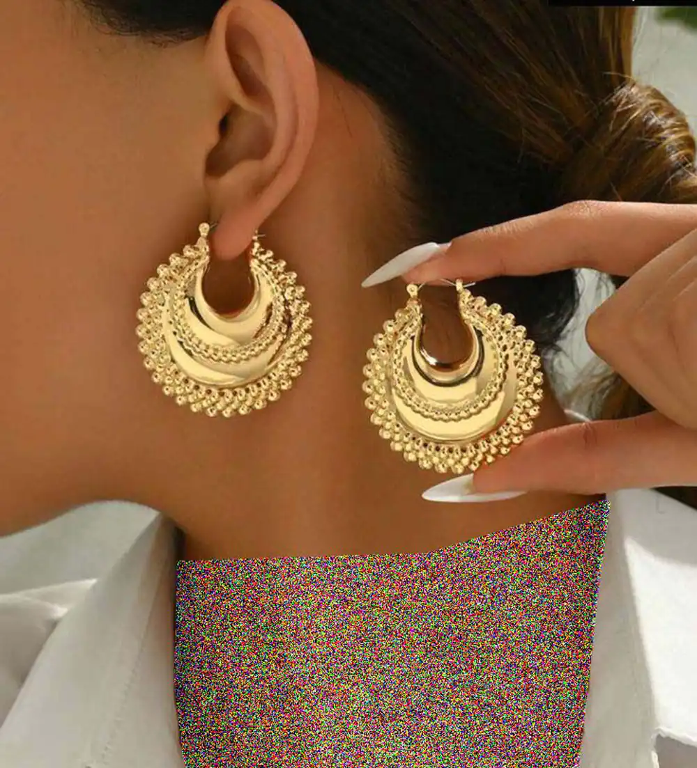 مدل گوشواره حلقه ای ایتالیایی
